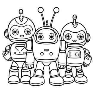 Mighty Math Robot Team Umizoomi Coloring Page 29154-23359