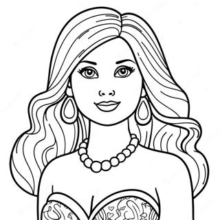 Barbie Doll Coloring Page 29163-23363