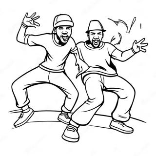 Hip Hop Coloring Pages