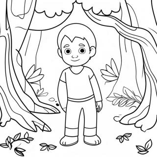 Daniel In A Magical Forest Coloring Page 29174-23373