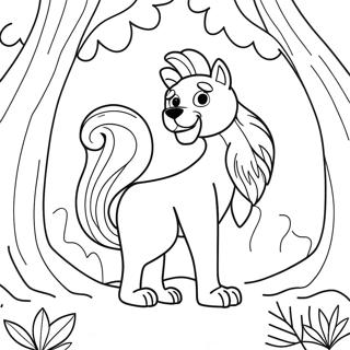 Daniel In A Magical Forest Coloring Page 29174-23374