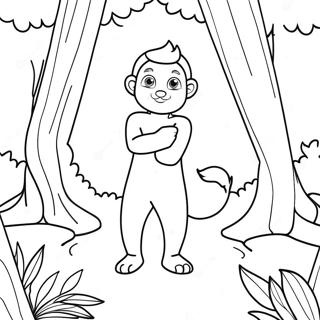 Daniel In A Magical Forest Coloring Page 29174-23375