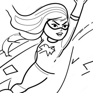 Ms Marvel In Action Coloring Page 29184-23381