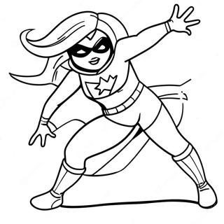 Ms Marvel In Action Coloring Page 29184-23383