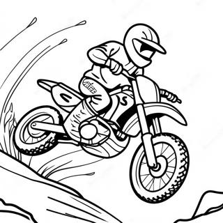 Dirt Bike Racing Coloring Page 291-235