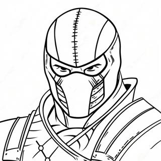 Sub Zero Mortal Kombat Coloring Page 29203-23393