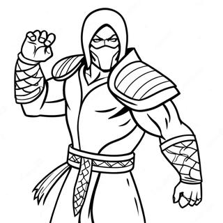 Sub Zero Mortal Kombat Coloring Page 29203-23395