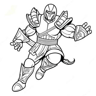 Sub Zero In Ice Armor Coloring Page 29204-23397