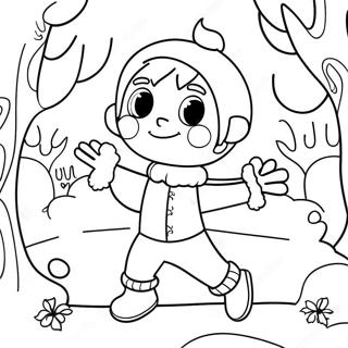 Whimsical Jack Frost Coloring Page 29224-23414