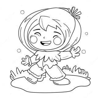 Whimsical Jack Frost Coloring Page 29224-23416