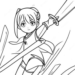 Sword Art Online Coloring Pages