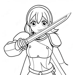 Sword Art Online Coloring Page 29233-23419