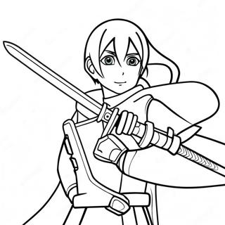 Sword Art Online Coloring Page 29233-23420