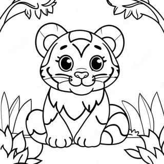 Baby Tiger Coloring Pages