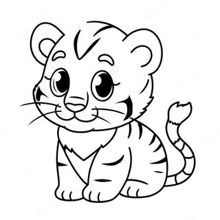 Baby Tiger Coloring Page 29253-23434