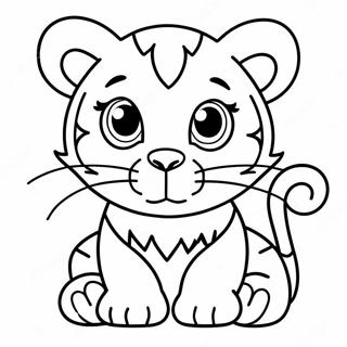 Baby Tiger Coloring Page 29253-23435