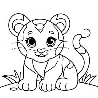 Baby Tiger Coloring Page 29253-23436