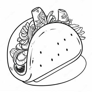 Taco Coloring Page 2926-2376