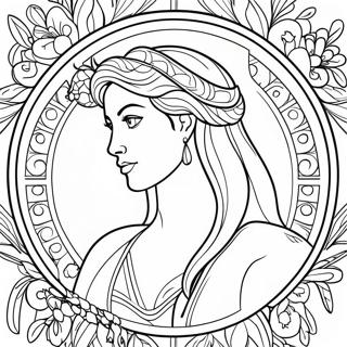 Virgo Zodiac Sign Coloring Page 29283-23460