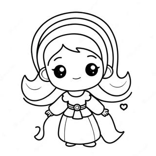 Cute Virgo Character Coloring Page 29284-23462