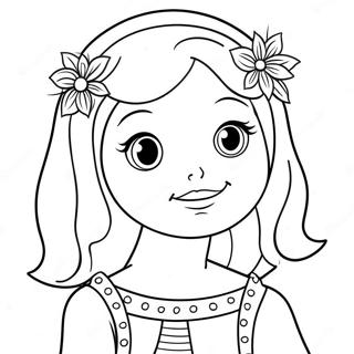 Cute Virgo Character Coloring Page 29284-23463