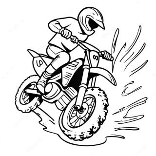 Cool Dirt Bike Stunt Coloring Page 292-238