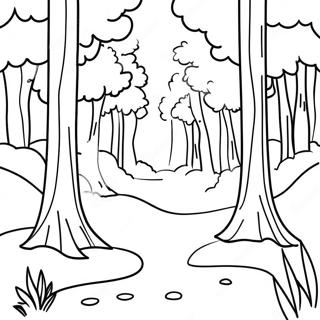 Forest For Adults Coloring Pages