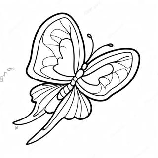 Colorful Silkwing In Flight Coloring Page 29314-23497