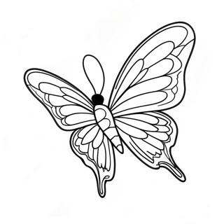 Colorful Silkwing In Flight Coloring Page 29314-23499