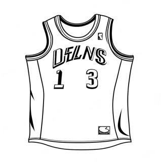 Nba Jersey Coloring Page 29383-23540