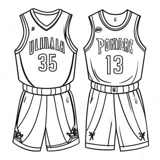 Colorful Nba Team Jerseys Coloring Page 29384-23546