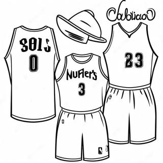 Colorful Nba Team Jerseys Coloring Page 29384-23548