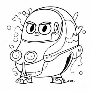 Dtkl Fun Characters Coloring Page 29394-23556