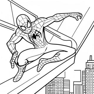 Black Suit Spider Man No Way Home Coloring Page 29403-23551