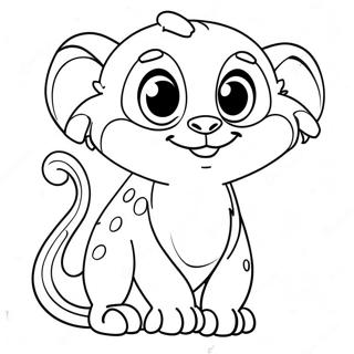 Zooba Cute Animal Characters Coloring Page 29454-23598