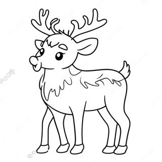 Christmas Reindeer Coloring Pages