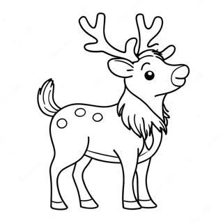 Christmas Reindeer Coloring Page 29483-23622