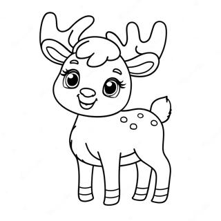 Christmas Reindeer Coloring Pages