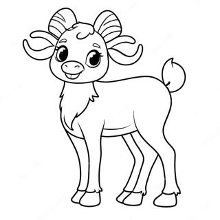 Cute Christmas Reindeer Coloring Page 29484-23619