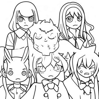 Danganronpa Characters Coloring Page 29493-23632