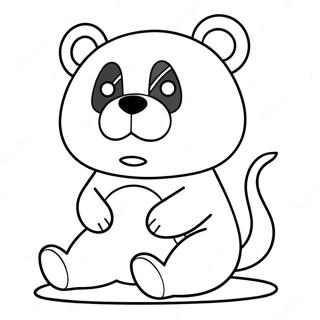 Monokuma Danganronpa Coloring Page 29494-23628