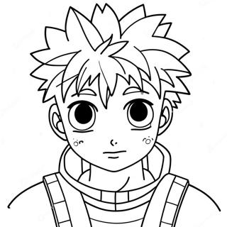 Killua Zoldyck Coloring Page 29503-23633