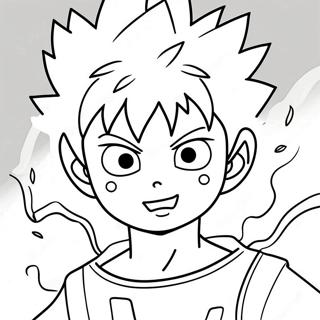 Killua With Lightning Powers Coloring Page 29504-23638