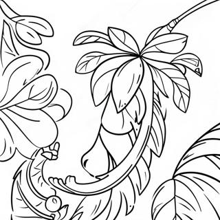 Tropical Vine Coloring Page 29514-23646