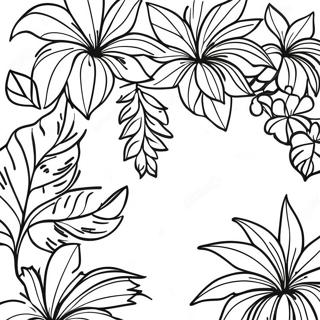 Tropical Vine Coloring Page 29514-23648