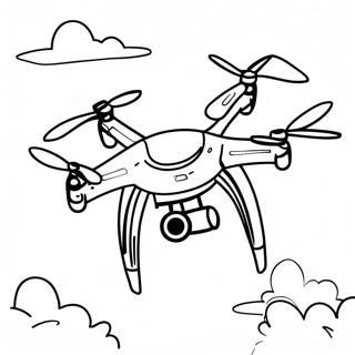 Drone Flying In The Sky Coloring Page 29533-23659