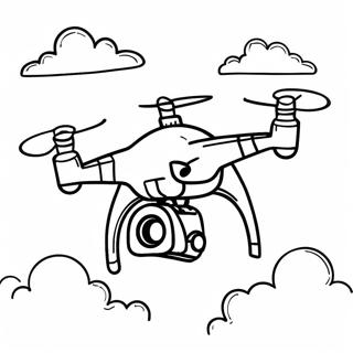 Drone Flying In The Sky Coloring Page 29533-23660