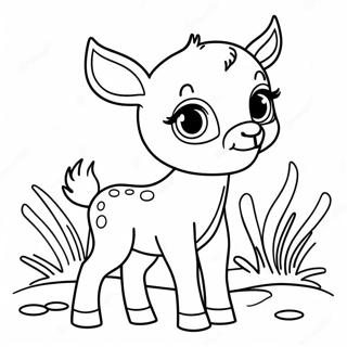 Baby Deer Coloring Page 29543-23678