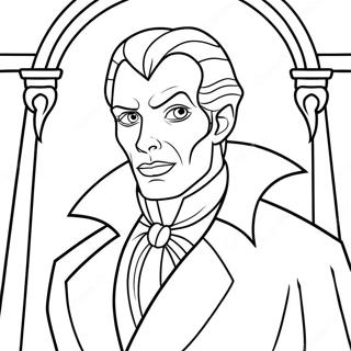 Spooky Gothic Vampire Coloring Page 29554-23675