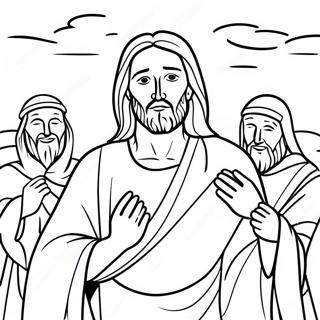 Jesus Miracles Coloring Page 29563-23682